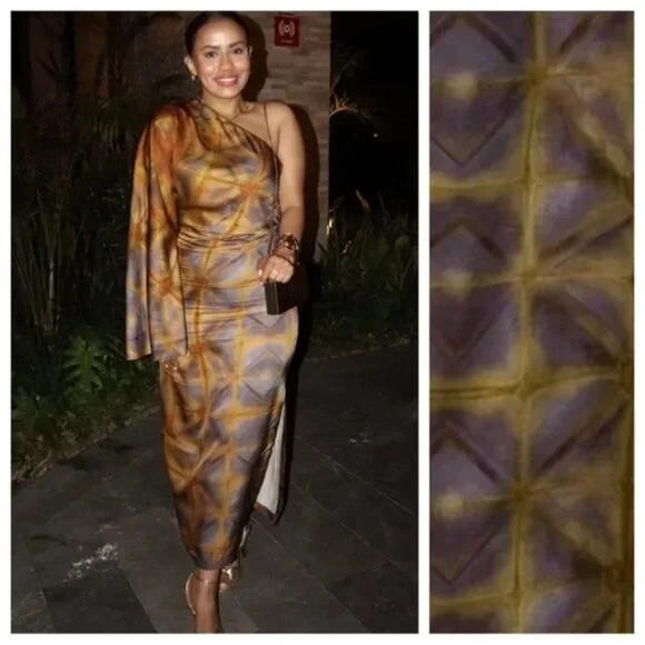 Zara ZW Collection Multicoloured Printed Asymmetric Midi Dress - Picture 5 of 10